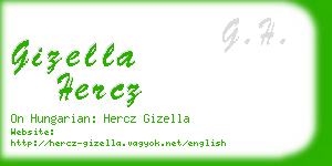 gizella hercz business card